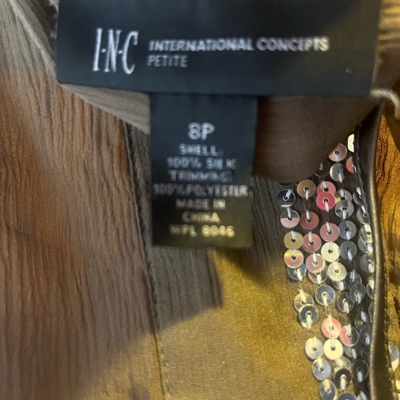 Fancy Sheer Blouse w/sequence. - Picture 3 of 5